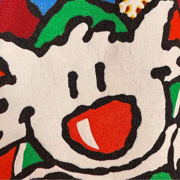 Vintage Christmas Cat Sweatshirt Large Red Ugly Sweater BJ Designer - Picture 5 of 14